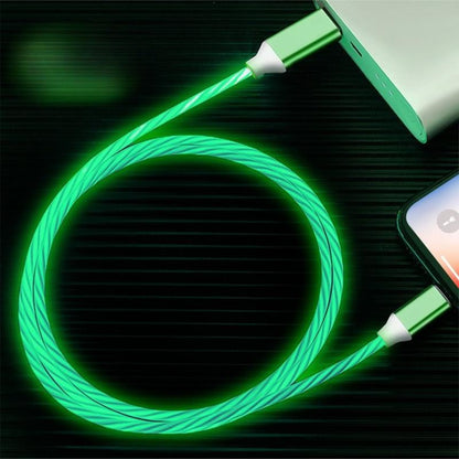 Light up Lightning Data Cable, Glowing Charging Cable, USB to Lightning Charge Cable Compatible with Apple Iphone